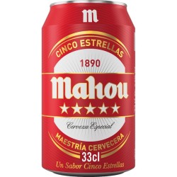 Mahou 5 estrellas - 33cl can